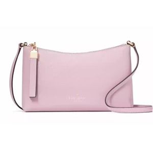 New Kate Spade Sadie Crossbody Saffiano Leather Quartz Pink